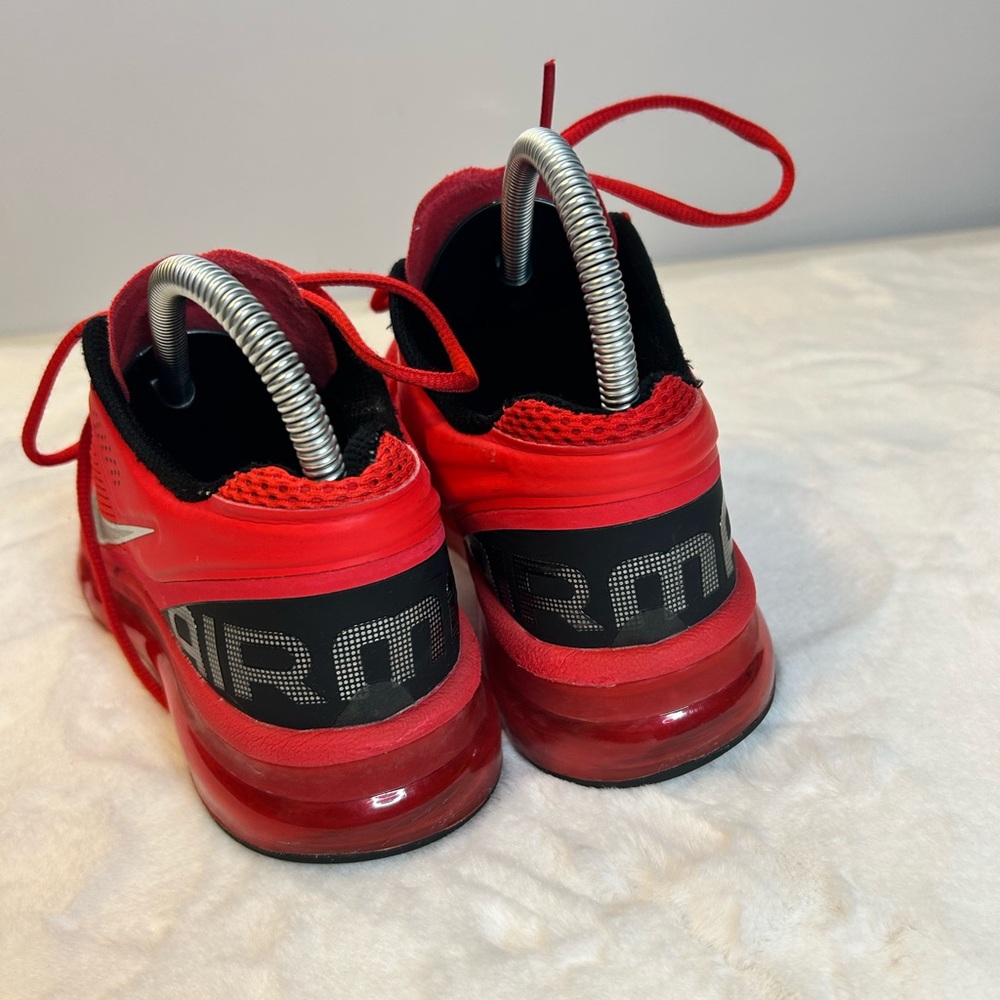 Nike Air Max Womens 8 Red Black Running Shoes Cushion Athletic Sneaker - Picture 3 of 15